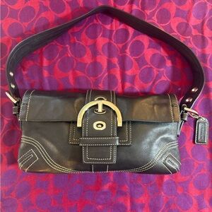 COACH 8A05 Vintage Leather Soho Shoulder Bag